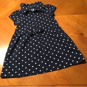 Gap Dress Navy & White Polka Dots Size 3